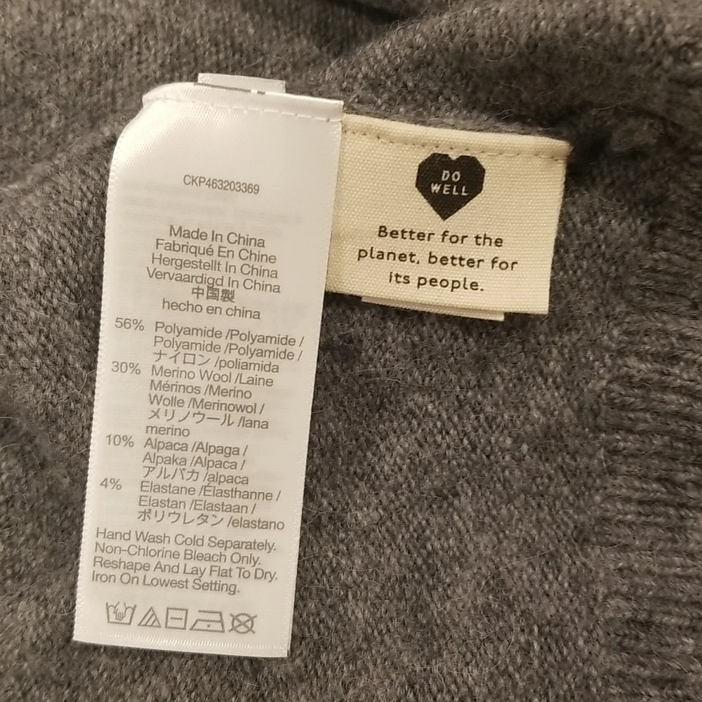 💕MADEWELL💕 Cozy Walker Cardigan ~ Heather Evening Grey XXL NWOT